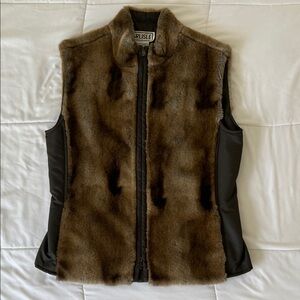 Carlisle Luxurious Brown Faux Fur Vest